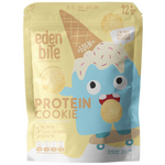 Eden Bite vanilla strawberry protein cookie, healthy confectionery snack with a soft cookie texture and colorful vanilla and strawberry flavors.