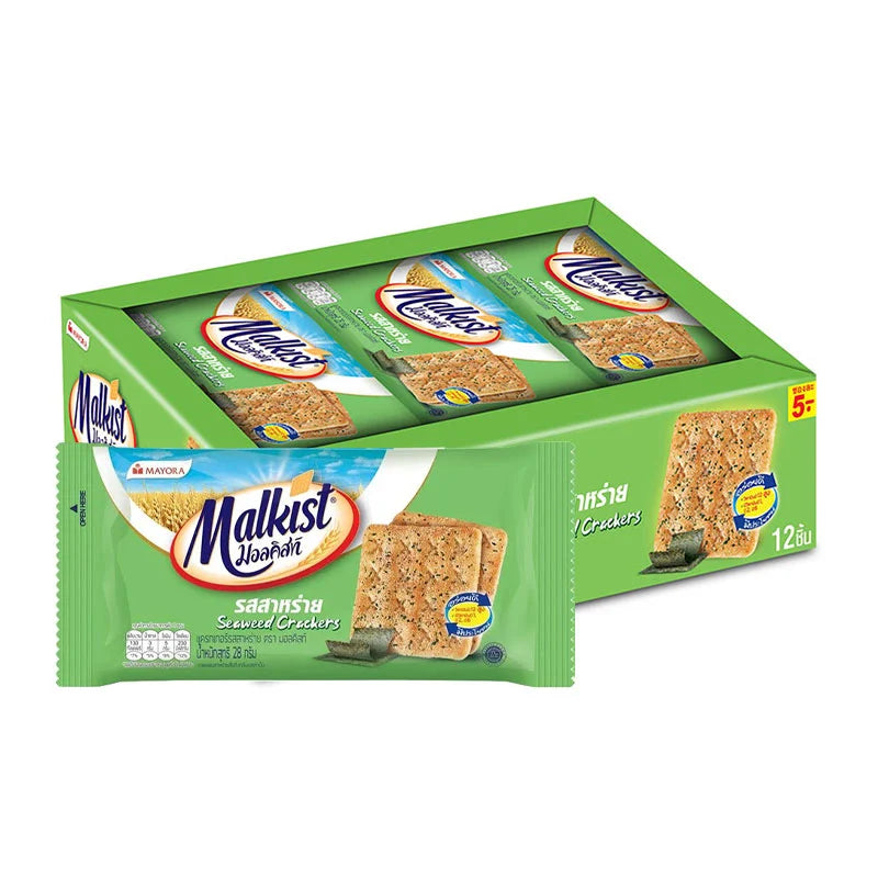 Malkist Cracker Seaweed 12 Pcs 28g