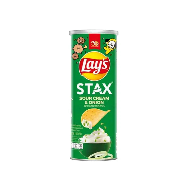 Lays Stax Sourcream & Onion 100g x16