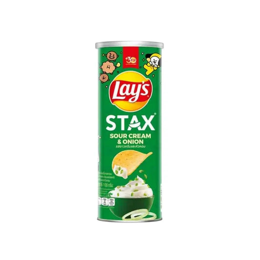 Lays Stax Sourcream & Onion 100g x16