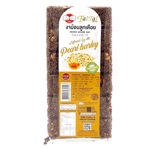 Tai Tai Brown Sesame Bar Mixed With Pearl Barley