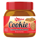 Crunchy My Bizcuit My Spread Cookies in a clear jar, showing golden-brown cookies with a crispy texture, perfect for snacking.