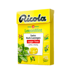 Ricola Lemon Mint healthy confectionery snacks in a clear wrapper with lemon and mint flavors visible.