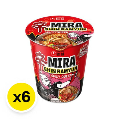Nongshim Mira Shin Ramyun Spicy Queen Cup 68g x6
