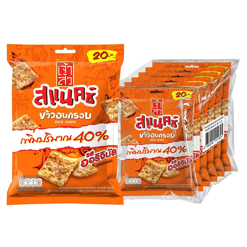 CHAOSUA Snak Rice Chip Original Flavor 42g x6