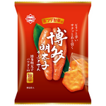 Honda Hakata Mentaiko confectionery snack featuring spicy seasoned cod roe in a colorful package.