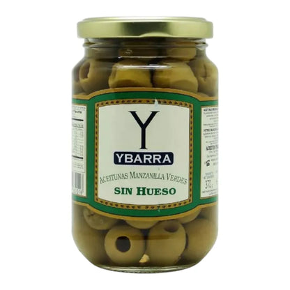 Ybarra Pitted Manzanilla Olives Seedless Green 350g