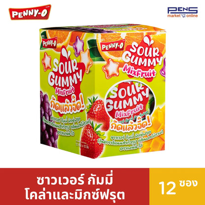 Pennyo Peeny-o Sour Gummy Cola And Mixed Fruit 12g x48