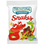 Colorful jelly snakes confectionery snack from The Natural Confectionery Co., featuring vibrant fruit-flavored gummy snakes.