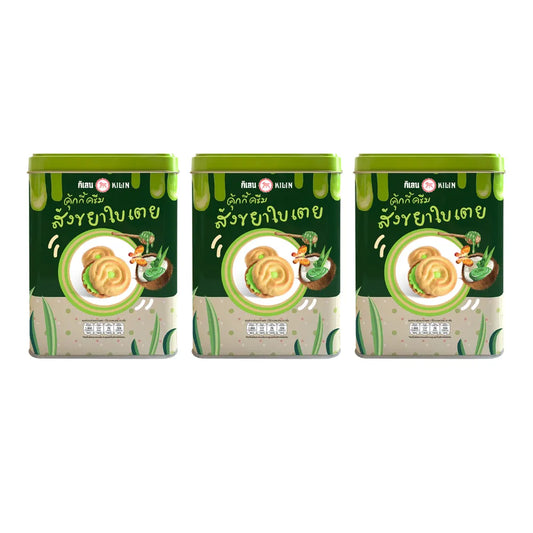 Kilin Biscuits In Tin Kaya Pandan Cream 400g x3