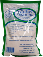 White Rose White Rose Semolina Stone Grind Flour in a bag, showing the packaging and product label for grocery use.