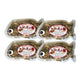 OKABE SETOUCHI almond snack boxes with Japanese sardine, sesame seeds, and Kozakana, 75g each, made in Japan, four-pack.