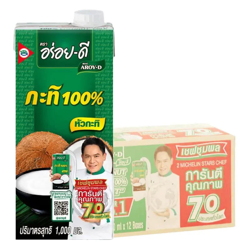 Aroy-d Coconut Milk 100 1L x12