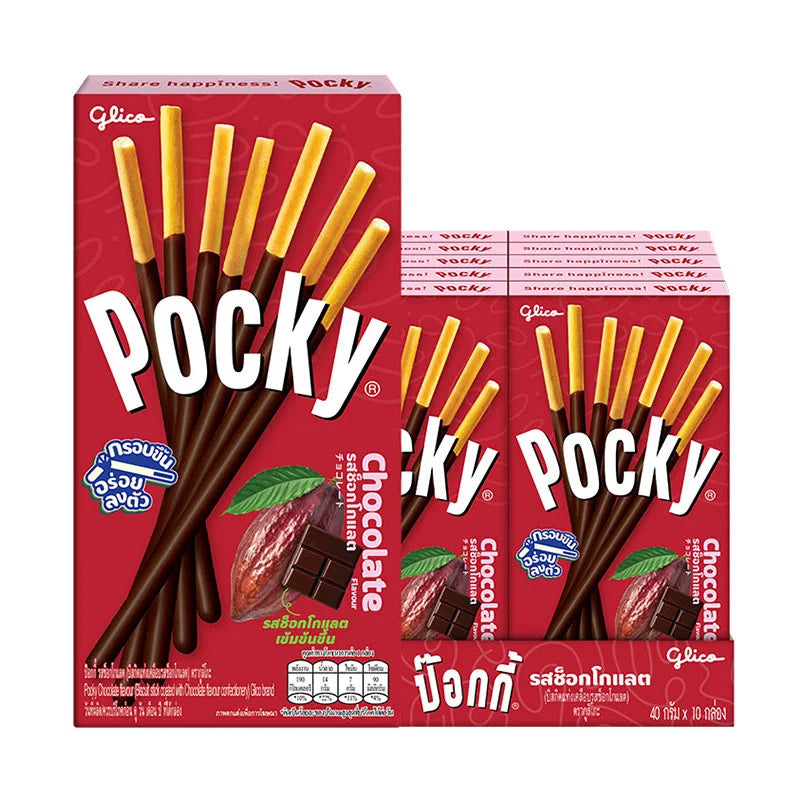 Pocky Biscuit Stick Coated With Chocolate 40g x10