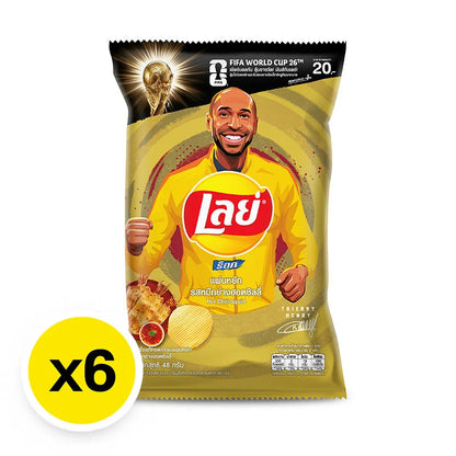 Lays Rock Potato Chips Hot Chilli Squid 48g x6
