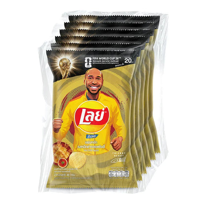 LAY'S Rock Potato Chips Hot Chilli Squid 48g x6