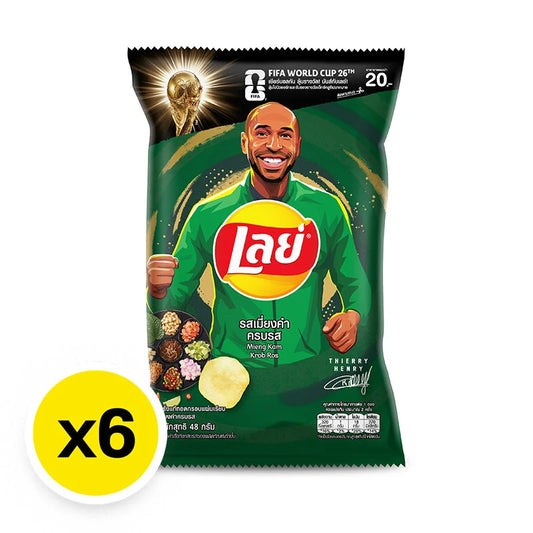 Lays Classic Potato Chips Miengkum Krobros 48g x6