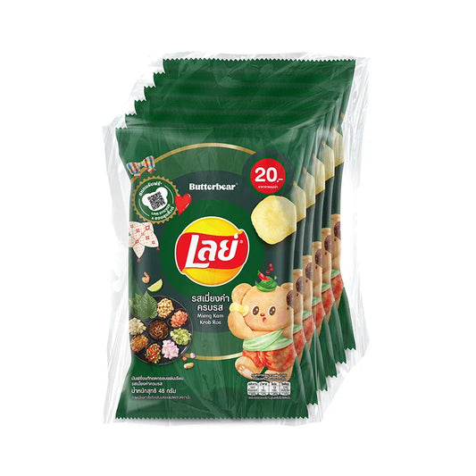 Lay's Classic Potato Chips in 48g pack, showing crispy, golden potato chips in the colorful Lay's packaging.