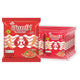 Hanami Original Flavor Prawn Crackers, 13g packs, crispy shrimp snacks with a golden color and textured surface.