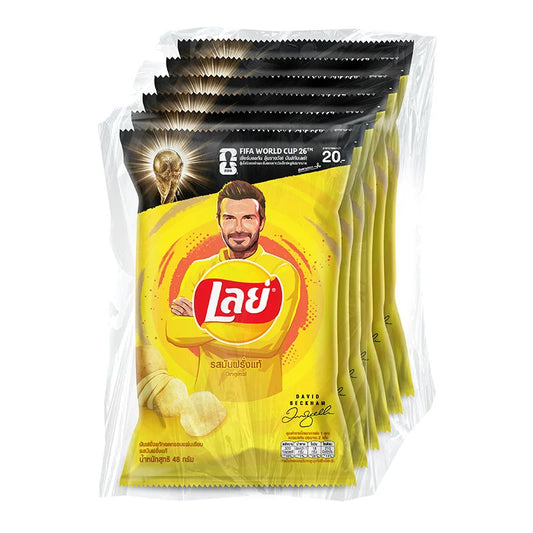 LAY'S Classic Potato Chips Snack Original 48g x6