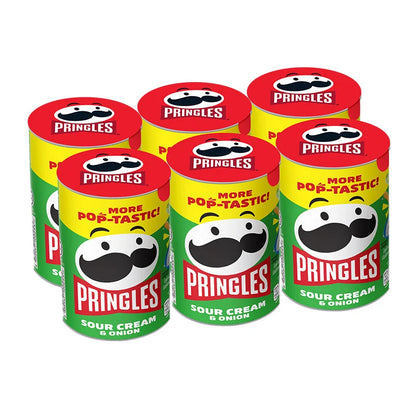Pringles Potato Chips Sour Cream & Onion 42g x6