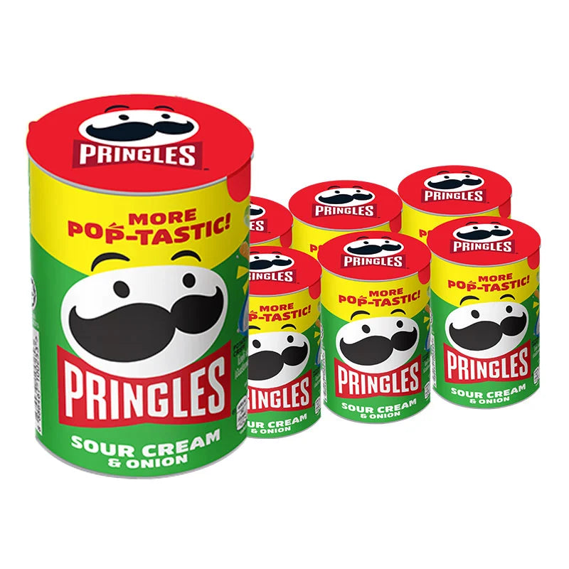 PRINGLES Potato Chips Sour Cream & Onion 42g x6