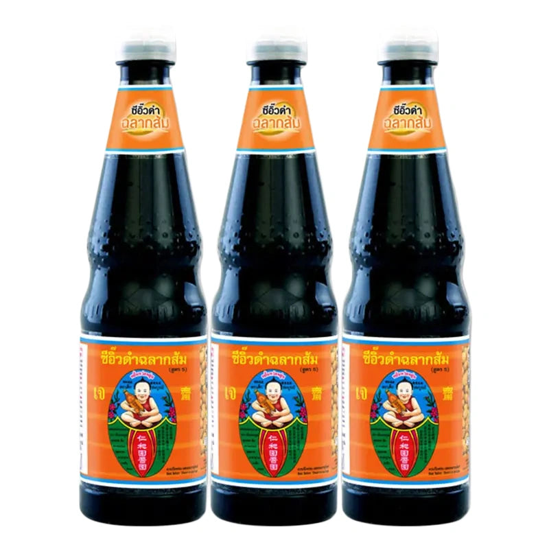 DEK SOM BOON Black Soy Sauce Formula 5 940 Ml X 3