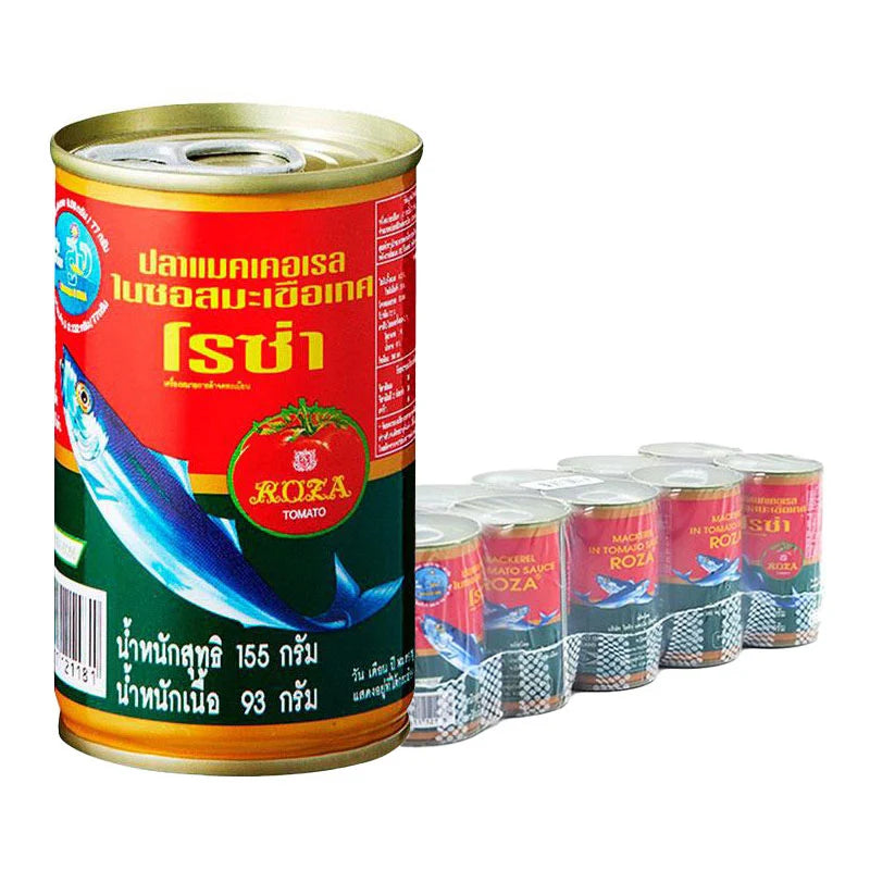 ROZA Canned Mackerel In Tomato Sauce 155g x10
