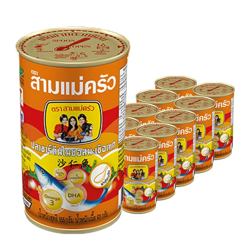 THREE LADY COOKS Sardines In Tomato Sauce 155g x10