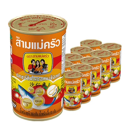 THREE LADY COOKS Sardines In Tomato Sauce 155g x10
