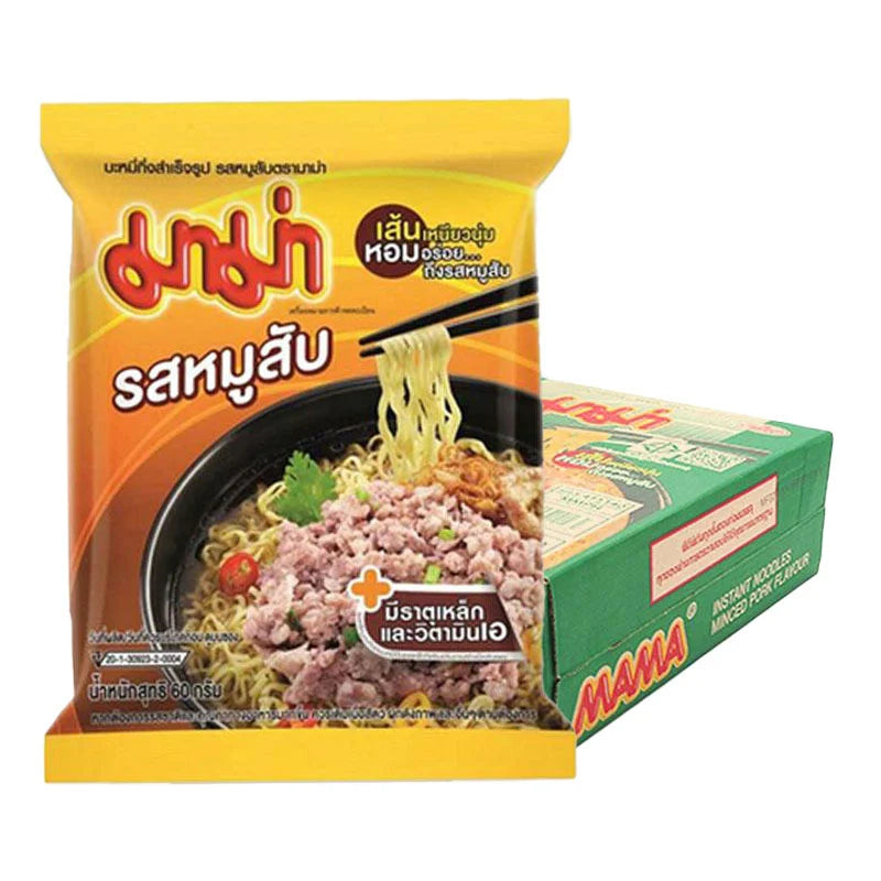 MAMA Instant Noodles Minced Pork 60g x30