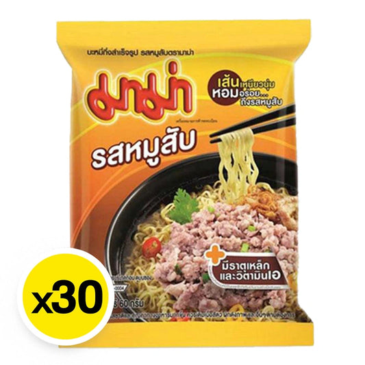 Mama Instant Noodles Minced Pork 60g x30