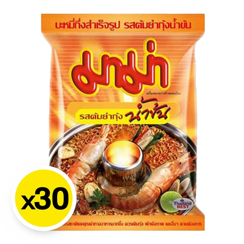 Mama Instant Noodles Shrimp Creamy Tom Yum 55g x30