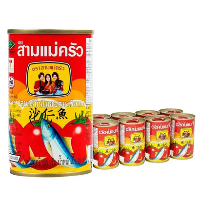 THREE LADY COOKS Sardines In Tomato Sauce 155g x10