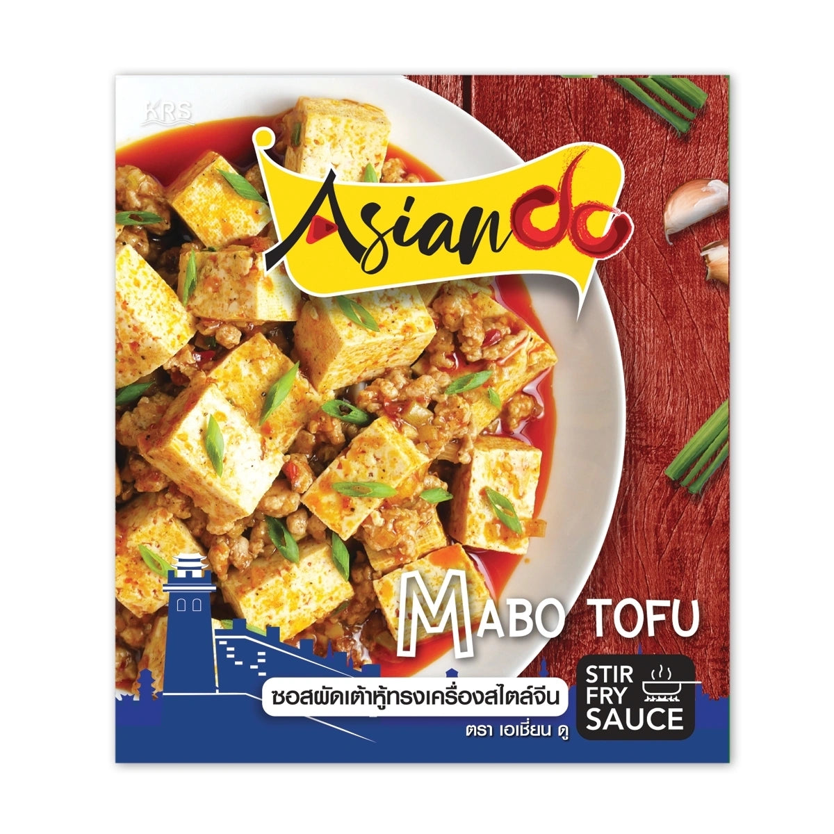ASIAN DO Chinese-Style Mixed Tofu Stir-Fry Sauce 70g jar, featuring a label with Asian-inspired design and ingredients.