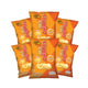 RISE BUDDY Cheese Rice Chippies, healthy baked crispy rice snacks in a 6-pack, halal snack option.