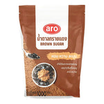 ARO Brown Sugar 1kg package in a clear plastic bag, showcasing the light brown, granulated dry grocery product.