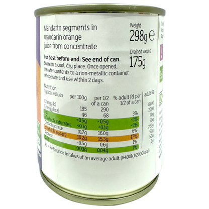 Sainsbury's Mandarin Segments In Fruit Juice