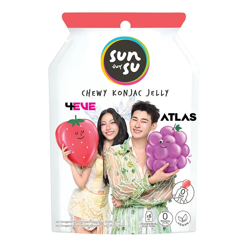 SUNSU Jelly Peach & Lychee 96g x6