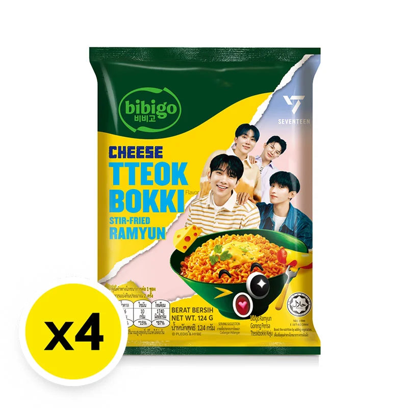 Bibigo Instant Noodles Stir Fried Ramyun Cheese Tteokbokki
