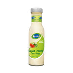 Remia Salad Cream 250ml bottle, creamy dressing for salads, in a clear plastic container with label displaying product details.