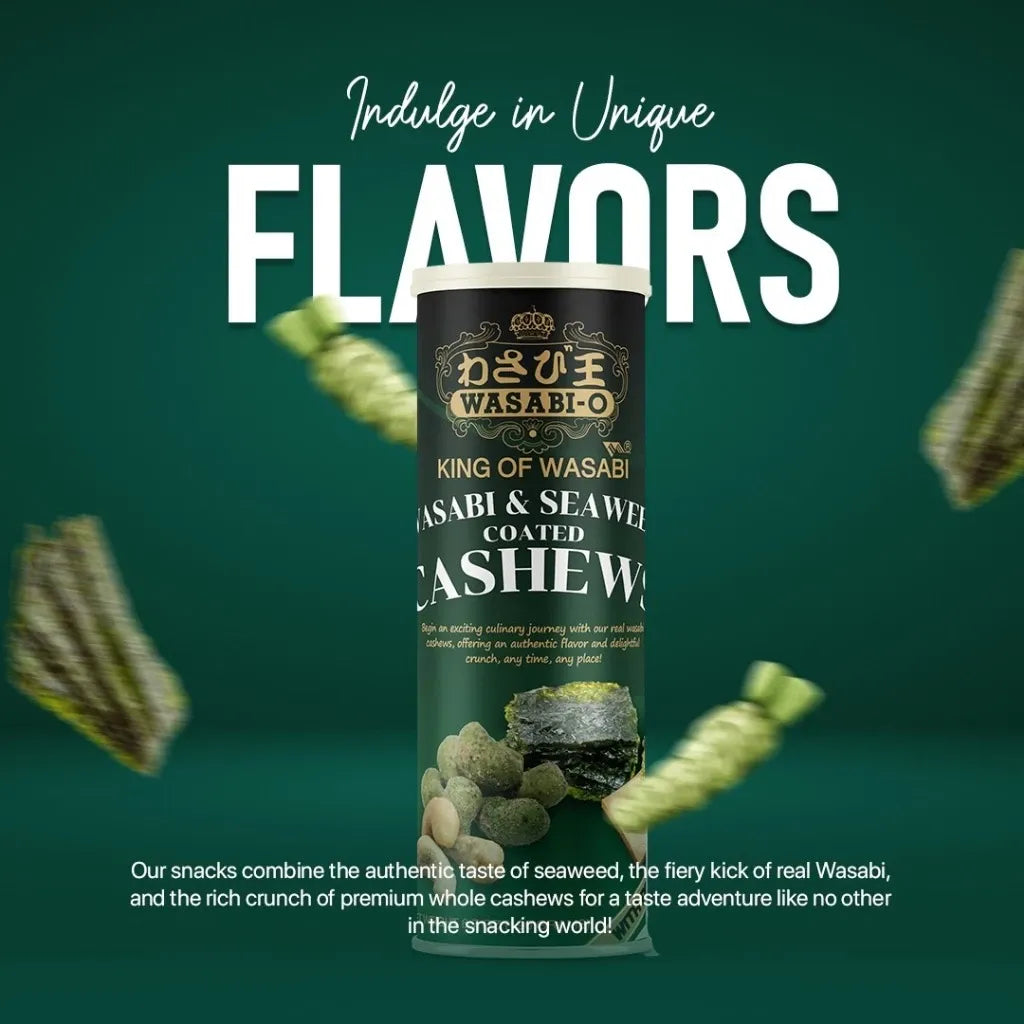 Wasabi-o Wasabi & Seaweed Coated Cashews