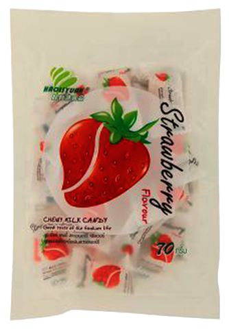 Haoliyuan Chewy Milk Strawberry Candy