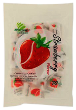 Haoliyuan Chewy Milk Strawberry Candy in colorful packaging, showcasing the fruity and creamy confectionery snack.