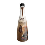 Lin Kokuto Scent Syrup 700ml in a clear bottle with a dark brown liquid, used for cooking and baking in dry grocery recipes.