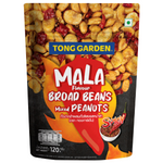 Tong Garden broad bean and mixed peanut mala-flavored confectionery snack in a colorful package.