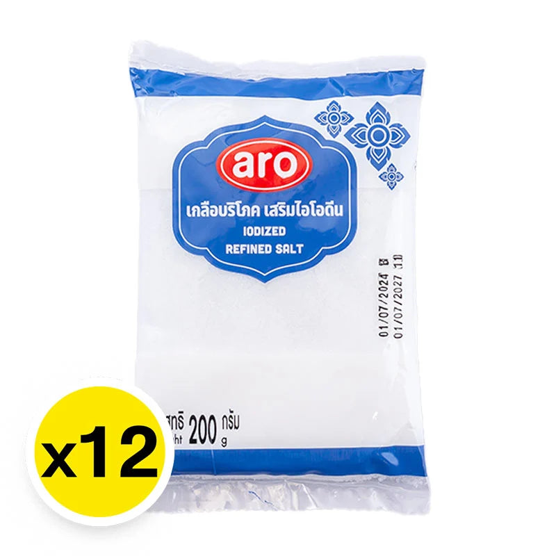 ARO Iodized Refined Salt 200g x12