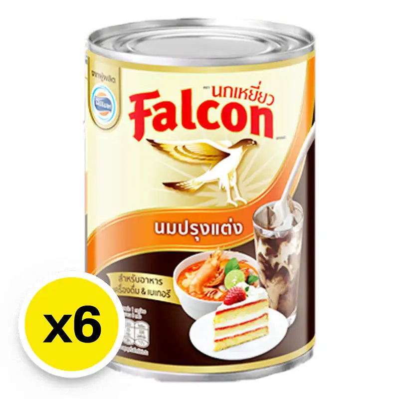 Falcon Evaporated Milk 375g x6