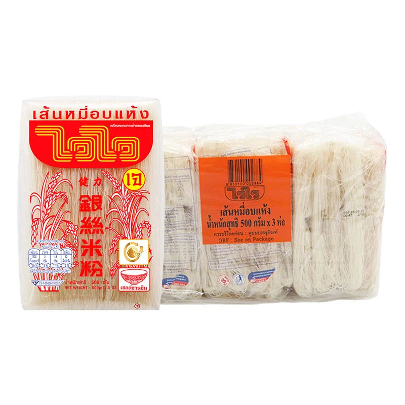 WAIWAI White Noodle 500g x3
