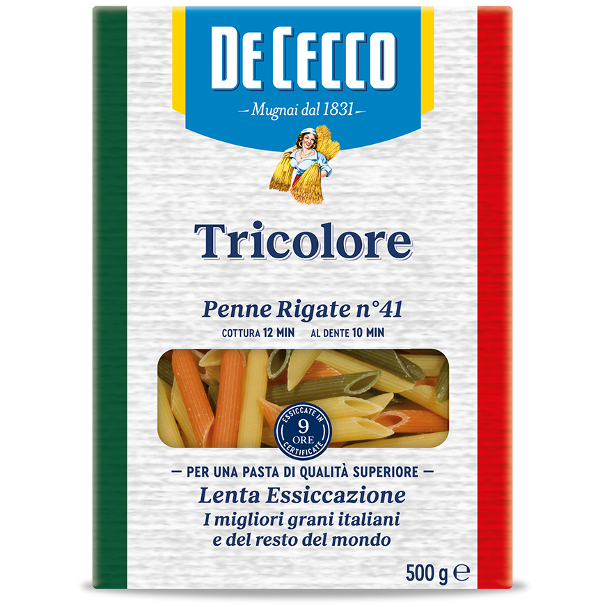 De Cecco Penne Rigata Tricolore No41